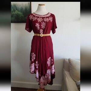#5 Women's Vintage CW Classics Embroidered Hi Low Dress Size M